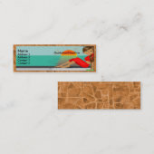 Visite Mini Carte toscane de profil de diva. (Devant / Derrière)