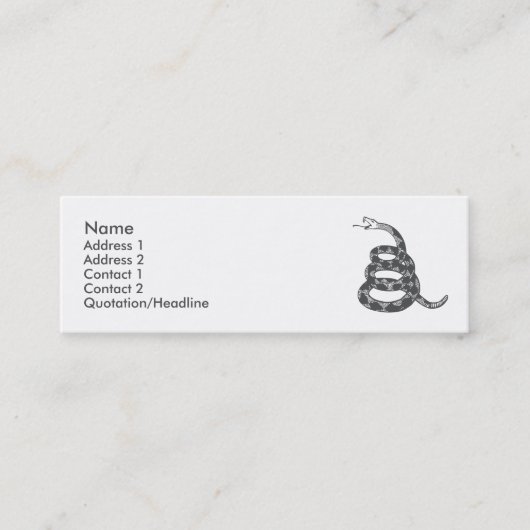 Visite Mini Carte tôt de profil de fer de hochet (Devant)