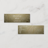 Visite Mini Carte vert clair Plume de paon (Devant / Derrière)