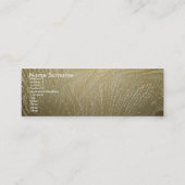 Visite Mini Carte vert clair Plume de paon (Dos)