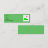 Visite Mini Carte verte de profil de golf (Devant / Derrière)