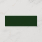 Visite Mini Carte verte simple de profil de grès (Dos)