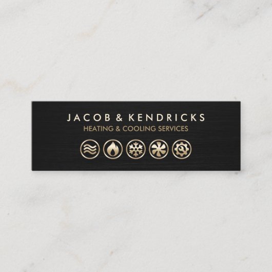 Visite Mini Chauffage Ventilation Climatisation Carte de visit (Devant)