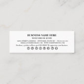 Visite Mini Chiens en damier modernes. carte de fidélité (Dos)