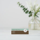 Visite Mini Chocolat élégant et carte bleue de profil de (Debout devant)