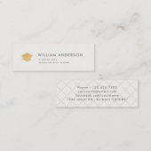 Visite Mini Classic Light Grey Graduation Insérer une carte de (Devant / Derrière)