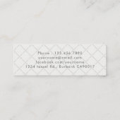 Visite Mini Classic Light Grey Graduation Insérer une carte de (Dos)