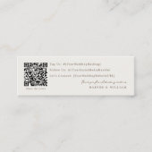 Visite Mini code qr carte de mariage de médias sociaux (Devant)