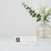 Visite Mini code qr carte de mariage de médias sociaux (Debout devant)