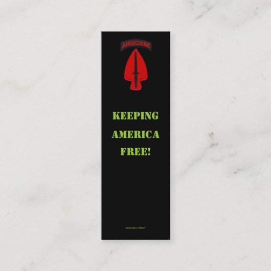 Visite Mini commande opérations spéciales soc patch Carte de p (Devant)