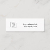 Visite Mini Conception de carte d'accès aux boissons pour évén (Dos)