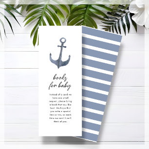 Visite Mini Demande de carnet d'Ancres Carte Baby shower