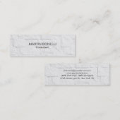 Visite Mini Effet de mur gris clair clair simple Carte de visi (Devant / Derrière)