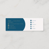 Visite Mini Elegant Broker de propriété QR Code Carte de visit (Dos)