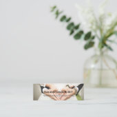 Visite Mini Elégant site de mariage RSVP carte de réponse (Debout devant)