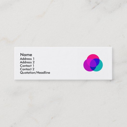 Visite Mini Esprit + Corps + Âme - carte de profil (Devant)