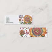 Visite Mini Grande carte de profil de fleur de soleil (Devant / Derrière)