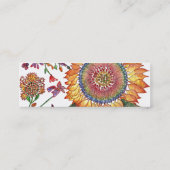 Visite Mini Grande carte de profil de fleur de soleil (Dos)
