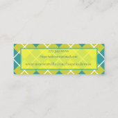 Visite Mini Jacquard Cadres supérieurs Carte de profil (Dos)