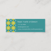 Visite Mini Jacquard Cadres supérieurs Carte de profil (Dos)