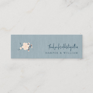 Visite Mini japandi qr code carte de mariage des médias sociau