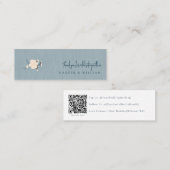 Visite Mini japandi qr code carte de mariage des médias sociau (Devant / Derrière)