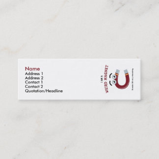 Visite Mini Je suis de modèle étrange de carte de profil