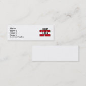 Visite Mini Je Suis Un Vélo De Chemin - Carte De Profil (Devant / Derrière)