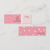 Visite Mini Joli en rose - Carte de profil (Devant / Derrière)