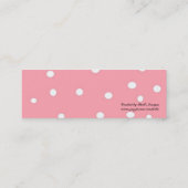 Visite Mini Joli en rose - Carte de profil (Dos)