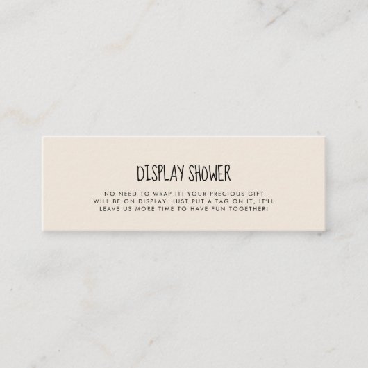 Visite Mini Jolie carte de douche Display moderne insert (Devant)