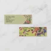 Visite Mini Jolie carte de profil de fleurs (Devant / Derrière)