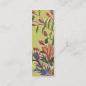 Visite Mini Jolie carte de profil de fleurs (Dos)