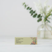 Visite Mini Jolie carte de profil de fleurs (Debout devant)
