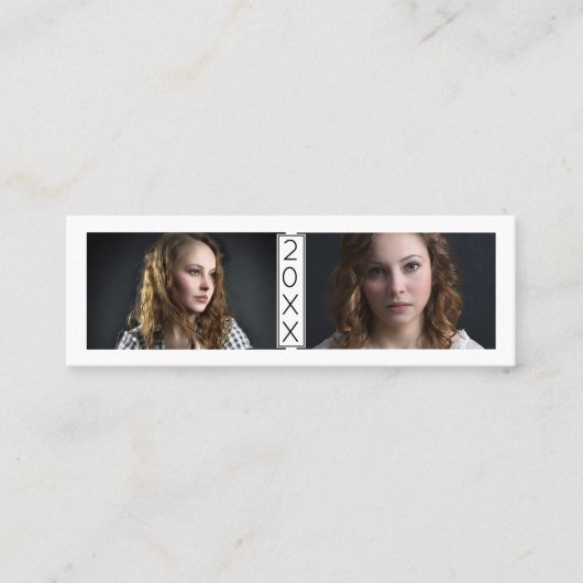 Visite Mini La dernière année de carte nominative d'obtention (Devant)