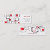 Visite Mini La rétro cerise rouge ajuste la carte de profil de (Devant / Derrière)