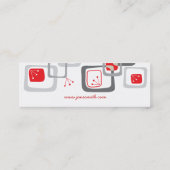 Visite Mini La rétro cerise rouge ajuste la carte de profil de (Dos)