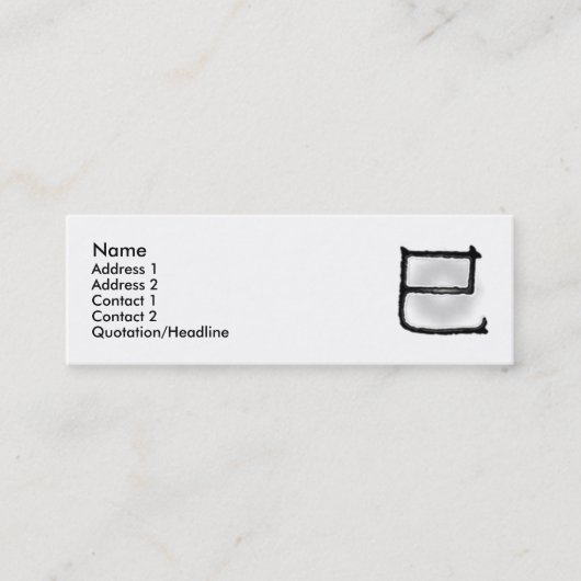 Visite Mini La sixième carte de profil Snake (Devant)
