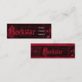Visite Mini Le profil comme une carte de profil de Rockstar (Devant / Derrière)
