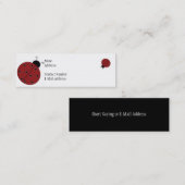 Visite Mini Le profil de coccinelle amincissent la carte (Devant / Derrière)