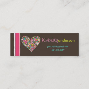 Visite Mini Le ressort fleurit la carte de profil d'amour de