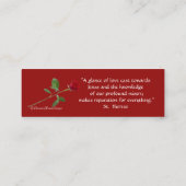 Visite Mini Les roses de St Therese citent la carte sainte (Dos)