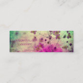 Visite Mini Mandala Fleur sauvage Carte de profil féminine (Dos)