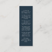 Visite Mini Mémorial funéraire | Carte de Signet miniature mod (Dos)