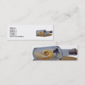 Visite Mini Message Dans La Carte De Profil De Bouteille (Devant / Derrière)