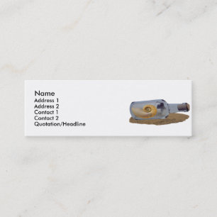 Visite Mini Message Dans La Carte De Profil De Bouteille