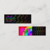 Visite Mini Modèle de carte de profil de fierté d'arc-en-ciel (Devant / Derrière)