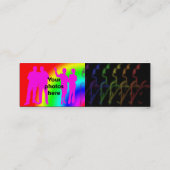 Visite Mini Modèle de carte de profil de fierté d'arc-en-ciel (Dos)