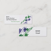 Visite Mini Modèle de carte de profil design moderne (Devant / Derrière)