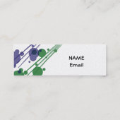 Visite Mini Modèle de carte de profil design moderne (Dos)